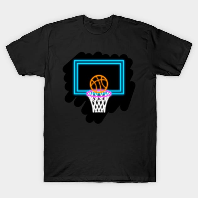 Neon Basketball T-Shirt by Darki